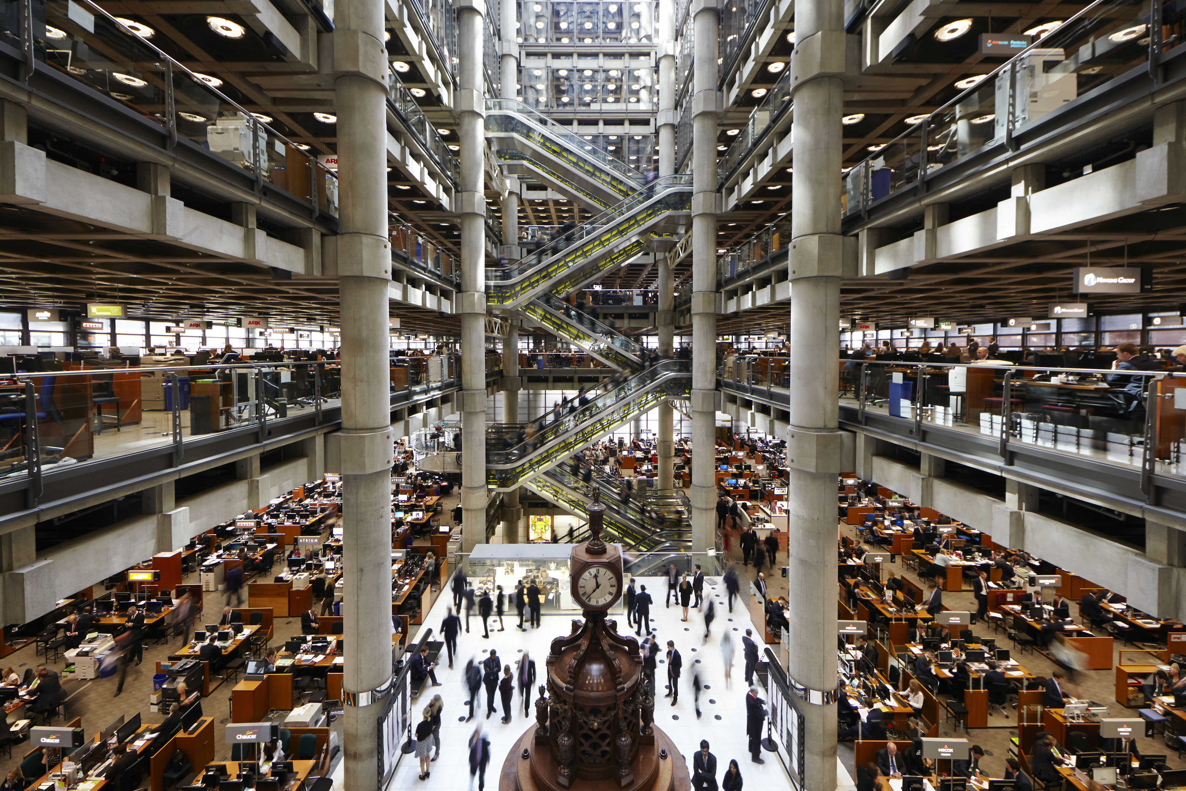 The underwriting room in the Lloyd’s Building